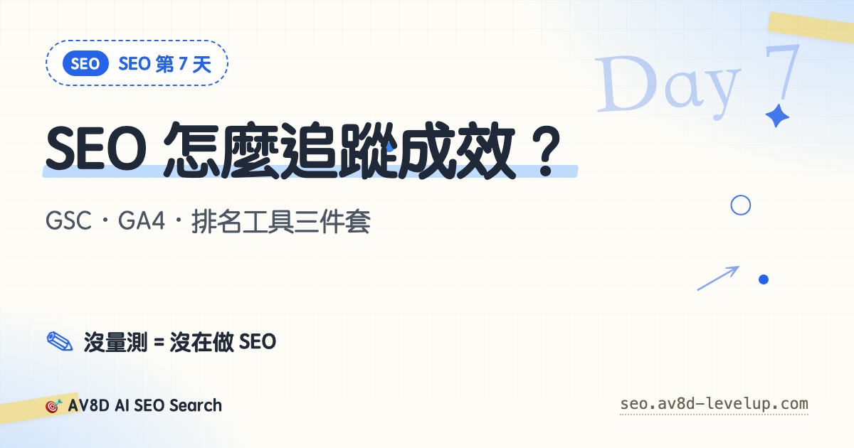 Day 7 — SEO 追蹤工具
