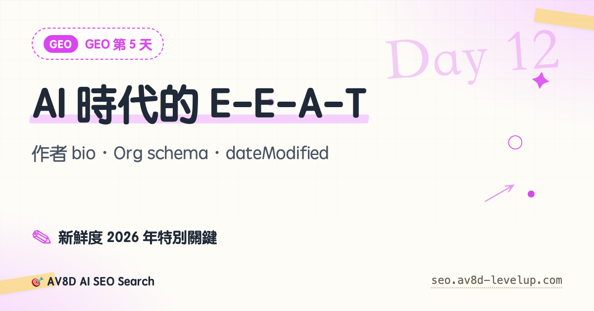 Day 12 — AI E-E-A-T