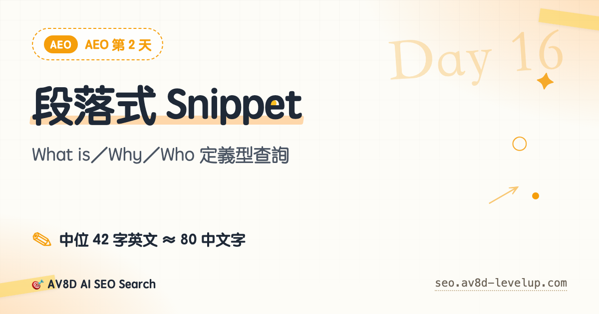 Day 16 — 段落式 Snippet